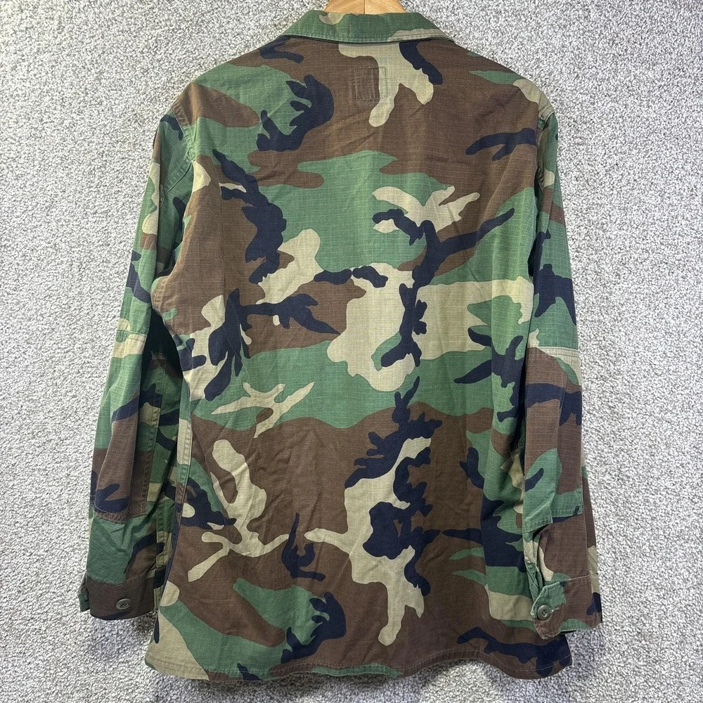 American Apparel Coat Mens LT Green Woodland Camo BDU Hot Weather Ripstop Combat
